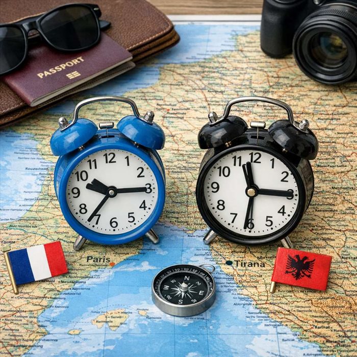 Décalage horaire France Albanie : même heure ou non ?