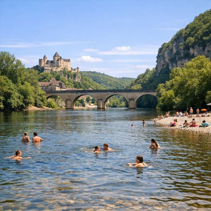 Se baigner dans la Dordogne : spots, rivières et plans d’eau