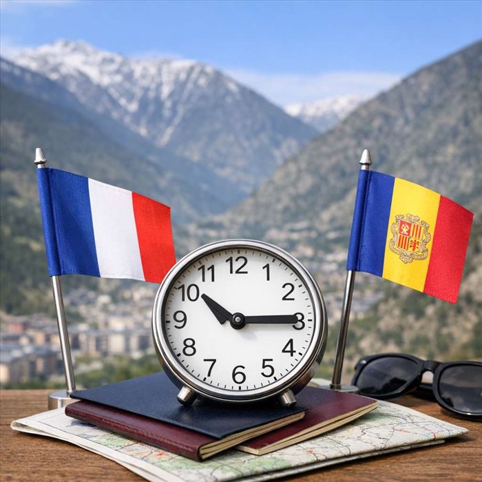 Décalage horaire France Andorre : heure, fuseau et repères