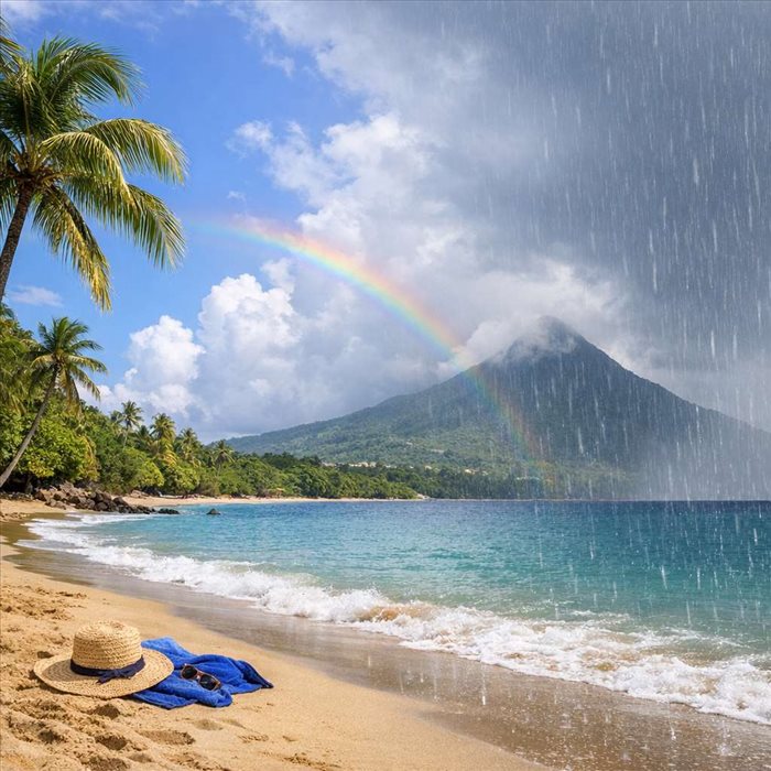 Météo en Guadeloupe en avril : climat, pluie et baignade