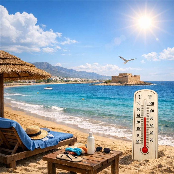 Météo à Chypre en avril : températures, soleil et baignade