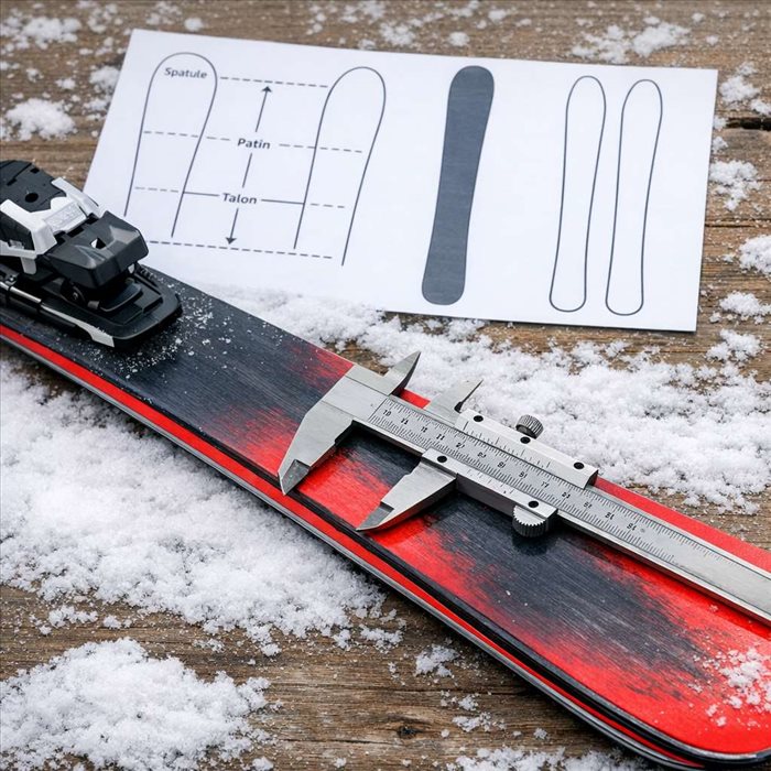 Ligne de cotes d’un ski : définition, mesures et choix