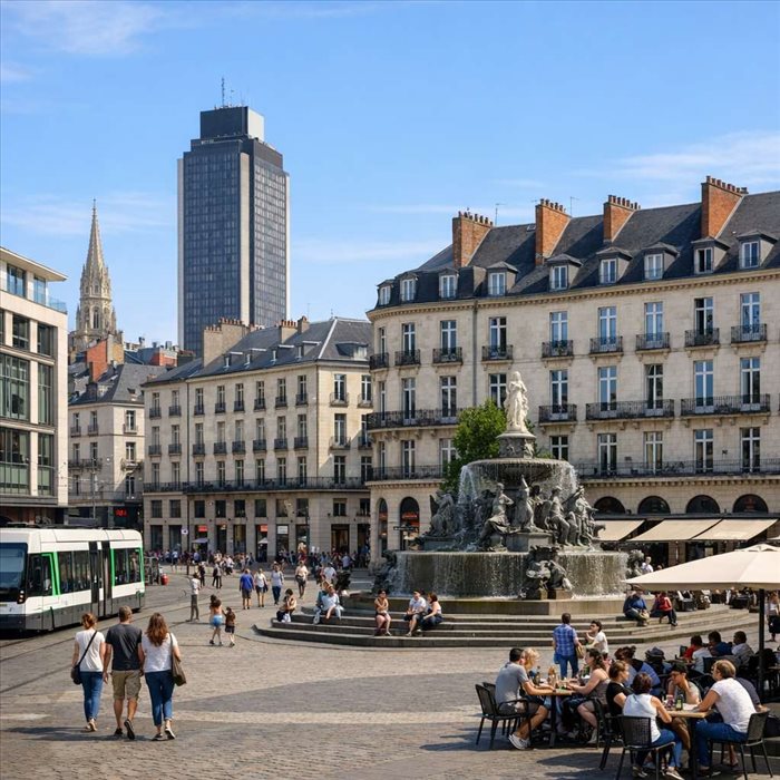 Place du Commerce à Nantes : histoire et évolution