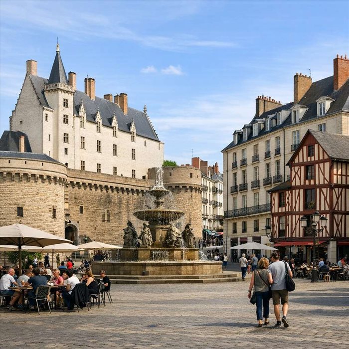 Place Bouffay à Nantes : histoire, château et transformations