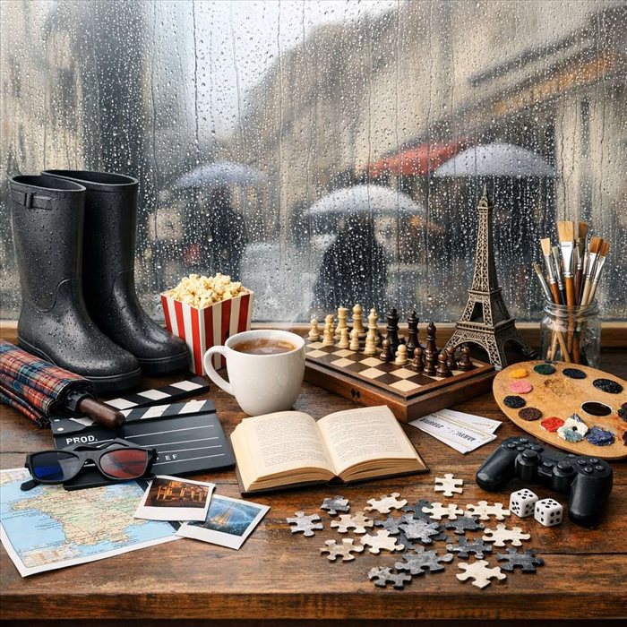 Que faire quand il pleut ? Activités et sorties en France