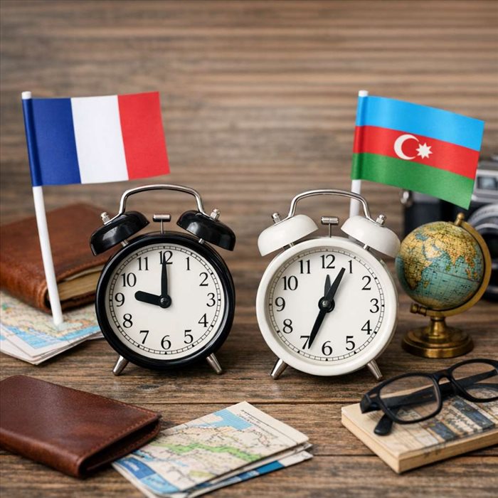 Décalage horaire France-Azerbaïdjan : l’essentiel à savoir
