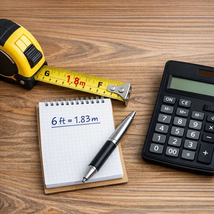 Comment convertir 6 pieds en mètres ? Conversion simple et rapide