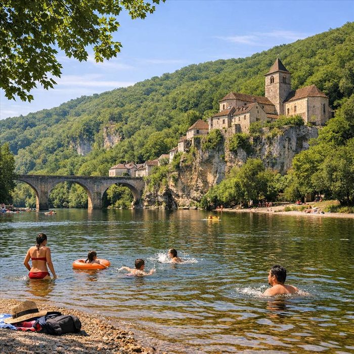 Baignade dans le Lot : meilleurs lieux et infos essentielles
