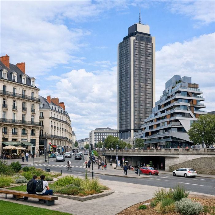 Place de Bretagne à Nantes : un urbanisme qui surprend