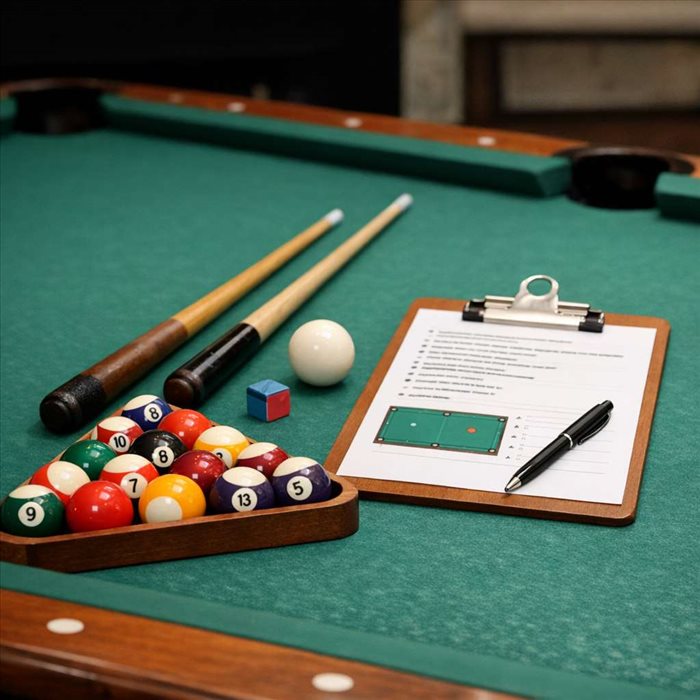 Règles du billard à imprimer pour jouer entre amis | Guide simple