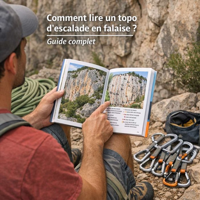 Comment lire un topo d’escalade en falaise : guide pratique