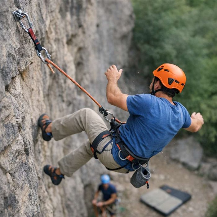 Facteur de chute en escalade : comprendre et réduire le risque